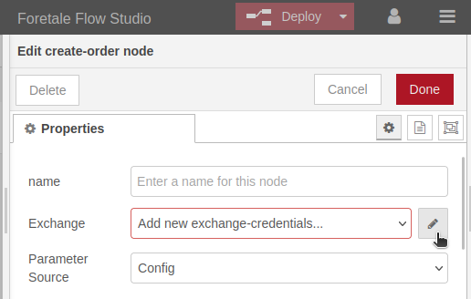 How to add new exchange credentials